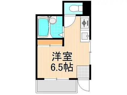 島根マンション(ワンルーム/1階)の間取り写真