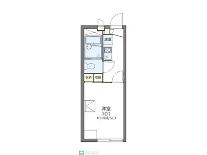 レオパレスアンティーム(1K/2階)の間取り写真