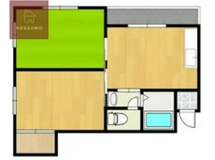 グランベガ平野南(2DK/4階)の間取り写真