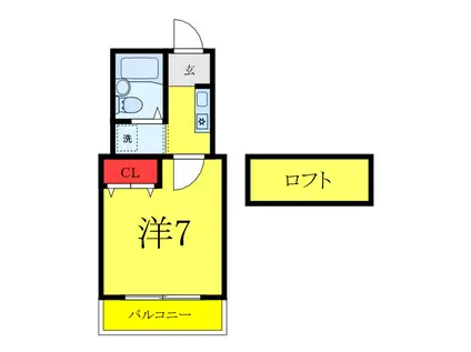 増田ビル(1K/1階)の間取り写真