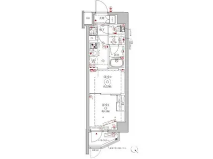 クレイシアIDZ練馬富士見台(2K/1階)の間取り写真
