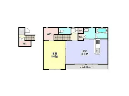 弐番 NAGAYA(1LDK/1階)の間取り写真