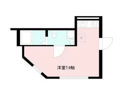 セレヴィエ・オキノ(ワンルーム/1階)の間取り写真