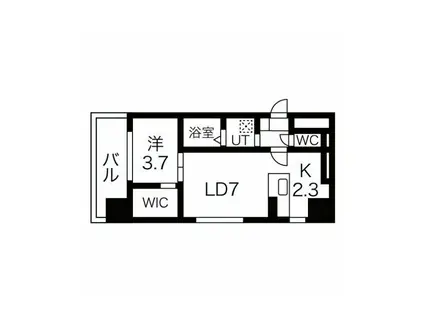 MODENA CENTRO(1LDK/5階)の間取り写真