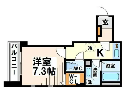 VILLAGE SHINO ヴィレッジシノ(1K/2階)の間取り写真