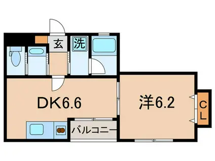 CASA DO AMALIA(1DK/1階)の間取り写真