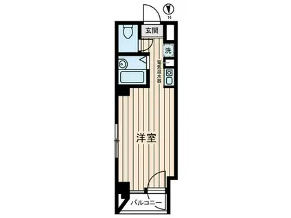 宮崎ビル(ワンルーム/6階)の間取り写真