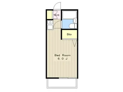 メゾンエレーズNO3(1K/2階)の間取り写真