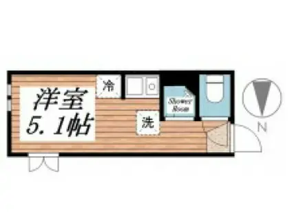 アーバンプレイス東高円寺B(ワンルーム/1階)の間取り写真