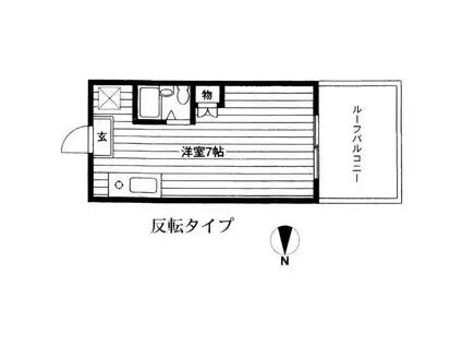 サカイファスニィービル(ワンルーム/3階)の間取り写真