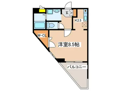 グレース・ガーデン(1K/3階)の間取り写真