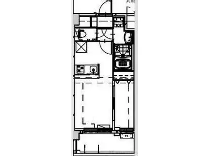 ALIVIS SHIMO-SHINJO SOL TERRACE(1LDK/2階)の間取り写真