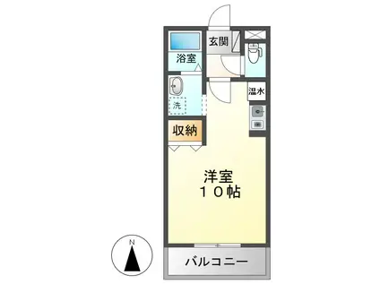 サンビレッジ白金(ワンルーム/2階)の間取り写真
