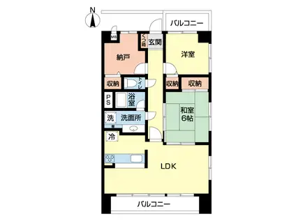スプラウトエナミ(3LDK/5階)の間取り写真