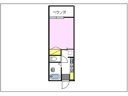 フレグランスOSA(1K/1階)の間取り写真
