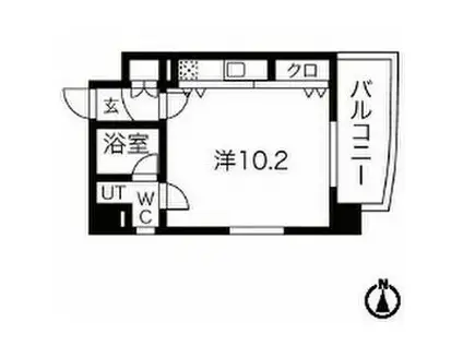 リヴシティ大須(ワンルーム/4階)の間取り写真