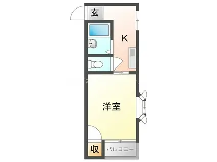 プレアール古川橋II(1K/3階)の間取り写真