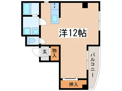 リブ・ニーズF III(ワンルーム/2階)の間取り写真