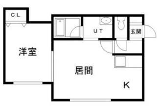 カルマーレ(1LDK/1階)の間取り写真