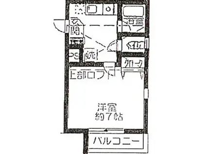 TEA-ROOM(1K/2階)の間取り写真
