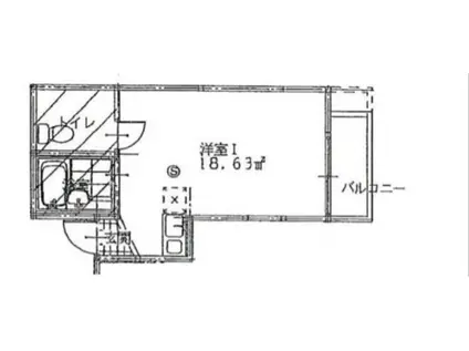 木乃池プラザ南馬込(1K/3階)の間取り写真