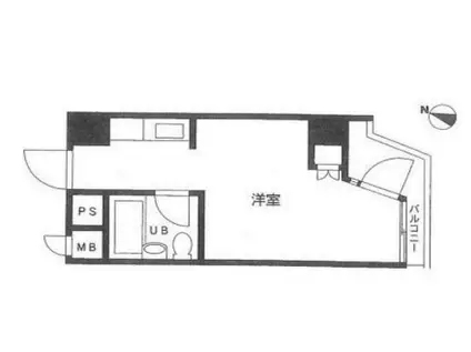 パレ・ドール乃木坂(ワンルーム/4階)の間取り写真