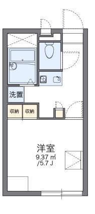 レオパレス大和(1K/2階)の間取り写真