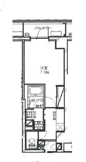 レジディア高円寺(1K/6階)の間取り写真