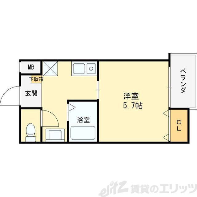 エム・ステージ新大阪(1K/2階)の間取り写真