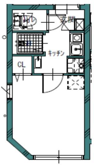 GREW KOENJI RESIDENCE(1K/3階)の間取り写真