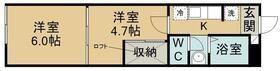 CCDブルックリン(2K/1階)の間取り写真