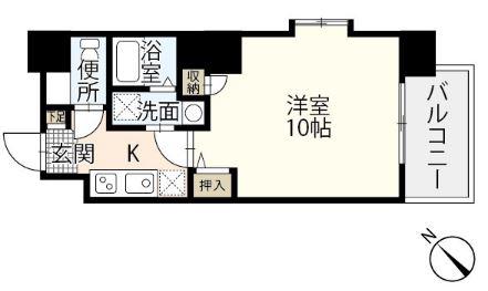 BZ HILLS STAGE(1K/7階)の間取り写真