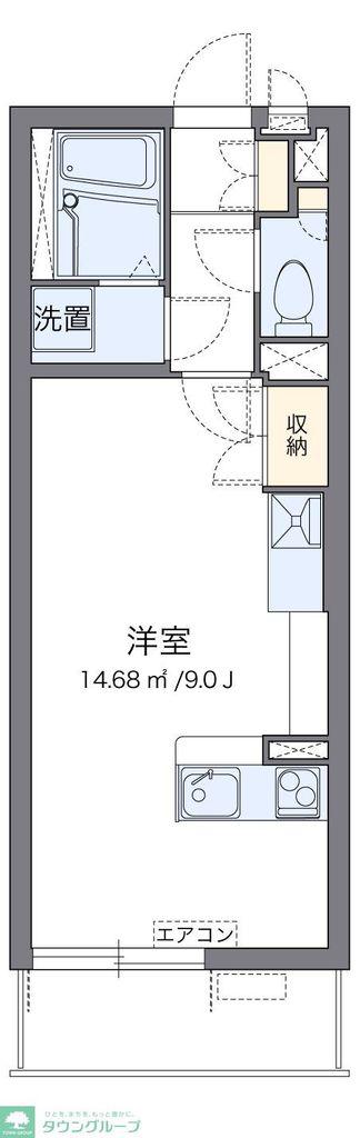 ミランダセレッソサード(ワンルーム/1階)の間取り写真