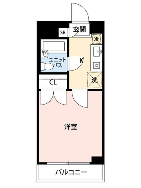 マイナビSTAYパレス北戸田(1K/3階)の間取り写真