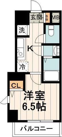 TREACE枝川(1K/7階)の間取り写真