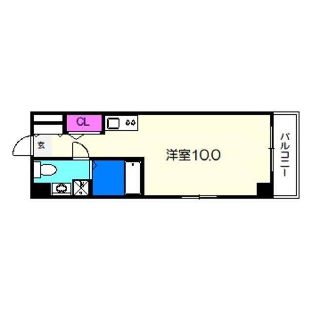 VITA NUOVA 堺(ワンルーム/2階)の間取り写真