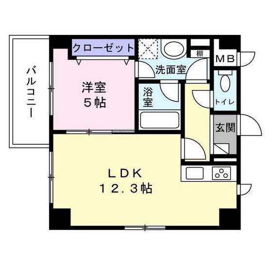 OWLSTYLE KANDACHO(1LDK/5階)の間取り写真