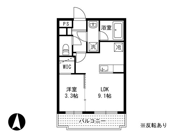 コンフォーティア(1LDK/3階)の間取り写真