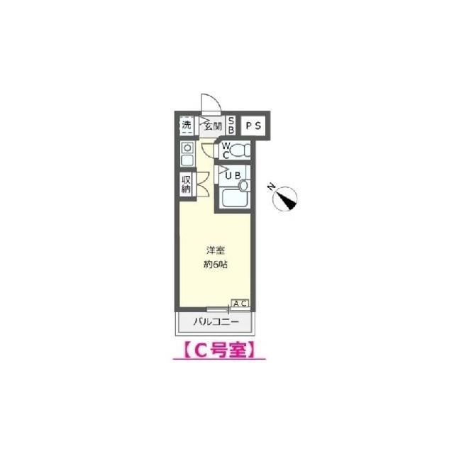 UN ANGEI(1K/2階)の間取り写真