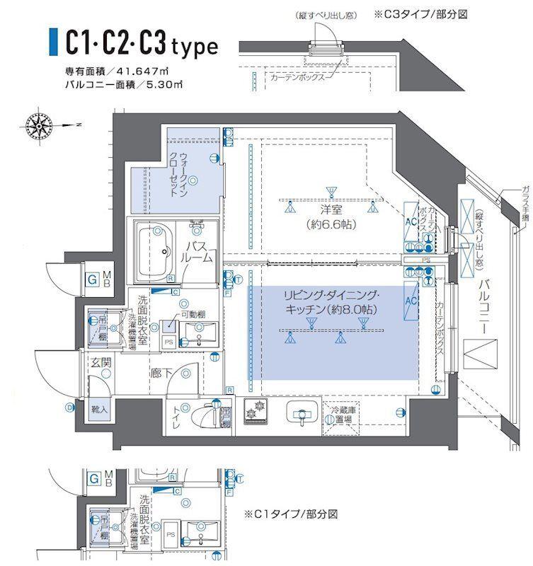ZOOM秋葉原 ZOOM秋葉原(1LDK/12階)の間取り写真