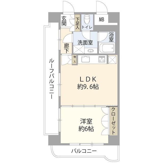 藤和シティコープ南大塚(1LDK/4階)の間取り写真