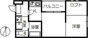 サンライズ豊田(1DK/3階)の間取り写真