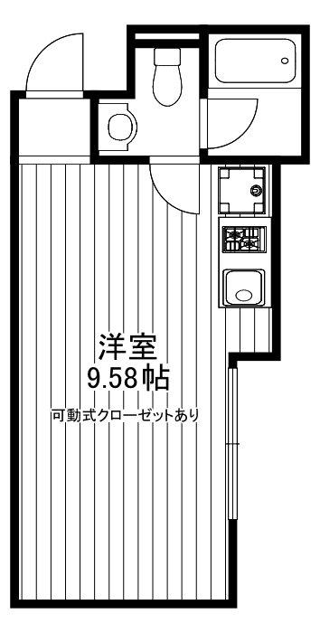 LALA THILA(ワンルーム/3階)の間取り写真