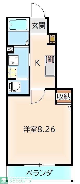  桜木北2丁目共同(1LDK/1階)の間取り写真