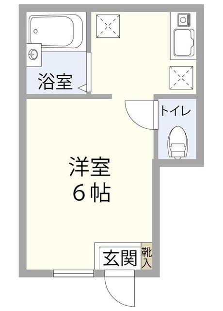 アートヒルズ第2中央(ワンルーム/1階)の間取り写真
