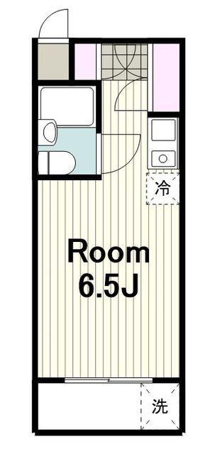 スカイコート生麦第4(ワンルーム/3階)の間取り写真
