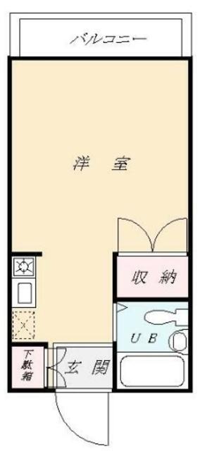 ボンサンス加山(ワンルーム/2階)の間取り写真