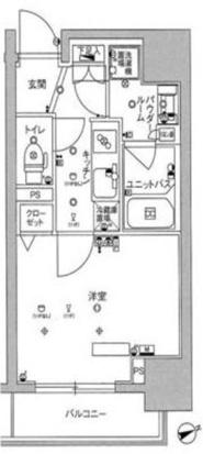 スカイコートTOKYOスカイツリー(1K/4階)の間取り写真