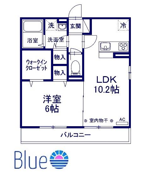 DANIEL(1LDK/1階)の間取り写真