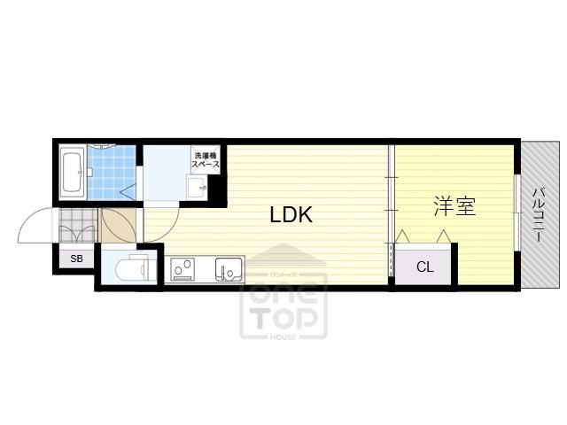 フォレ下穂積(1LDK/1階)の間取り写真